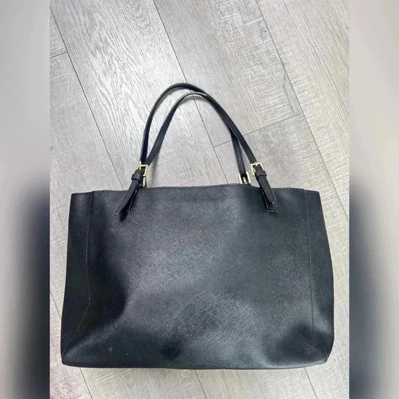 Tory Burch Emerson Black Leather Women's Tote - Picture 5 of 7